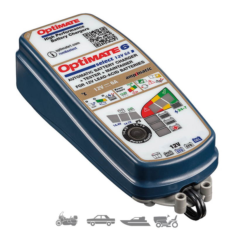 Cargador/Mantenedor de baterías Optimate 6 Select TM-370