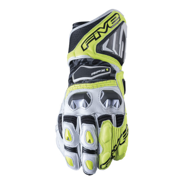 GUANTES FIVE RFX1 v2 BLANCO / AMARILLO FLUOR