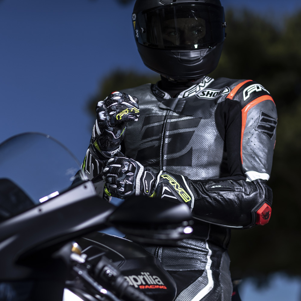Guantes Moto Invierno Racer Cuero Pk5 Punto Extremo - Gaona