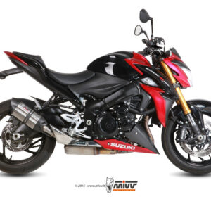 Mivv Slip-On Suono St. Steel con tapa carbono Suzuki GSX-S 1000 / 1000 F 2015-20