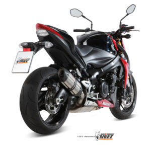 Mivv Slip-On Suono St. Steel con tapa carbono Suzuki GSX-S 1000 / 1000 F 2015-20