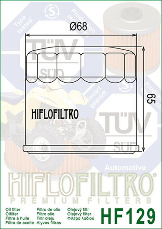 Filtro de aceite HIFLOFILTRO - HF129