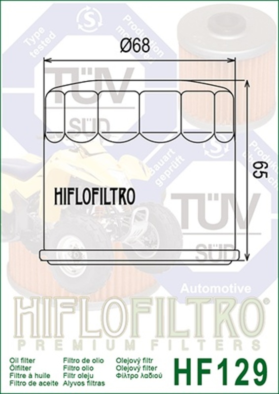 Filtro de aceite HIFLOFILTRO - HF129