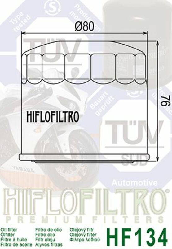 Filtro de aceite HIFLOFILTRO - HF134