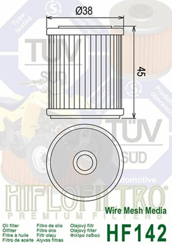 Filtro de aceite HIFLOFILTRO - HF142