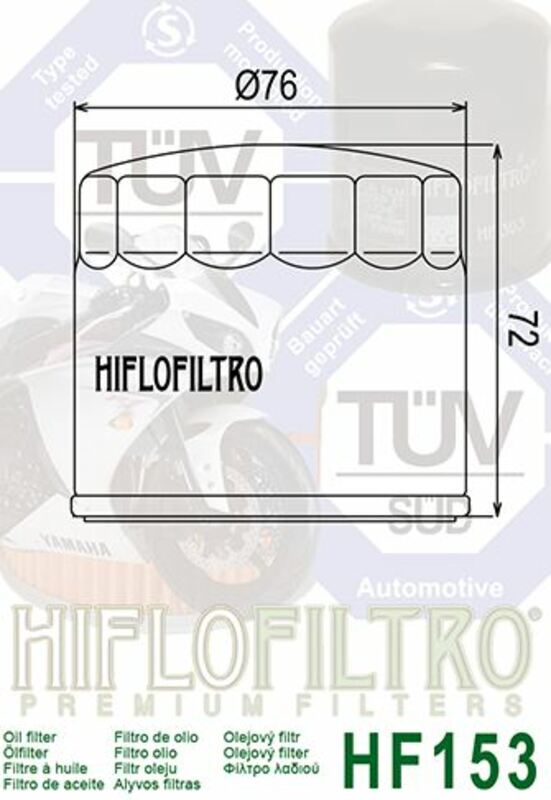 Filtro de aceite HIFLOFILTRO - HF153