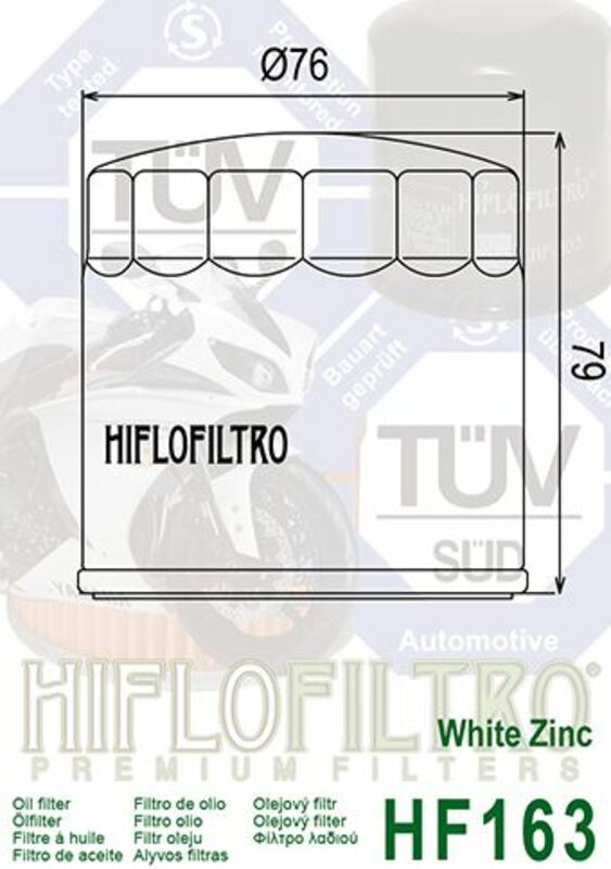 Filtro de aceite HIFLOFILTRO - HF163