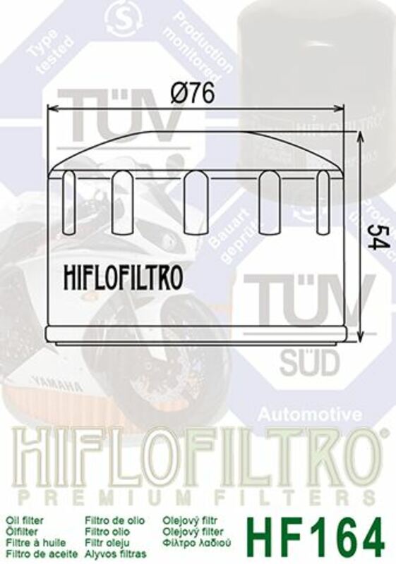 Filtro de aceite HIFLOFILTRO - HF164