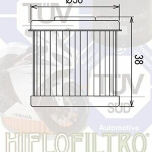 Filtro de aceite HIFLOFILTRO - HF167