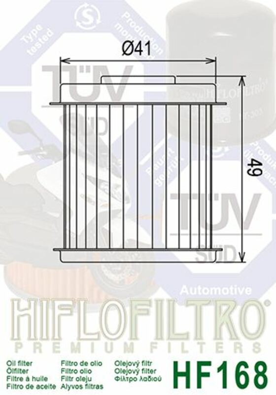 Filtro de aceite HIFLOFILTRO - HF168