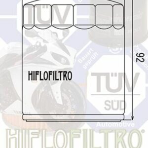 Filtro de aceite HIFLOFILTRO cromo - HF170C