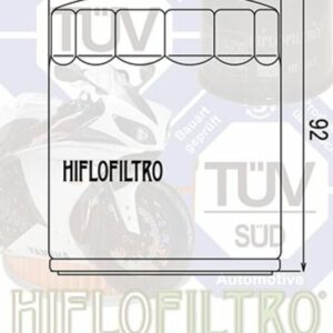 Filtro de aceite HIFLOFILTRO cromo - HF171C