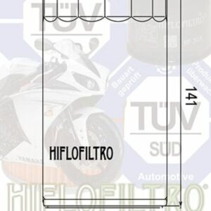 Filtro de aceite HIFLOFILTRO cromo - HF173C