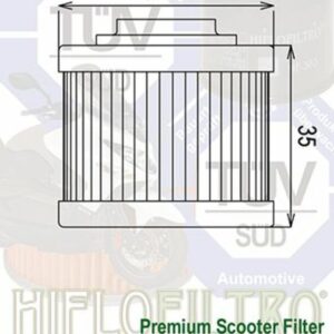 Filtro de aceite HIFLOFILTRO - HF186