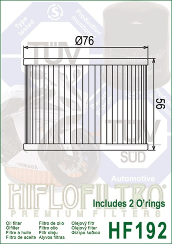 Filtro de aceite HIFLOFILTRO - HF192