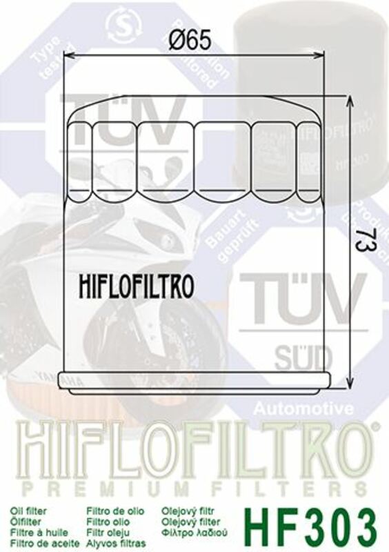 Filtro de aceite HIFLOFILTRO Racing - HF303RC