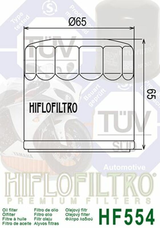Filtro de aceite HIFLOFILTRO - HF554