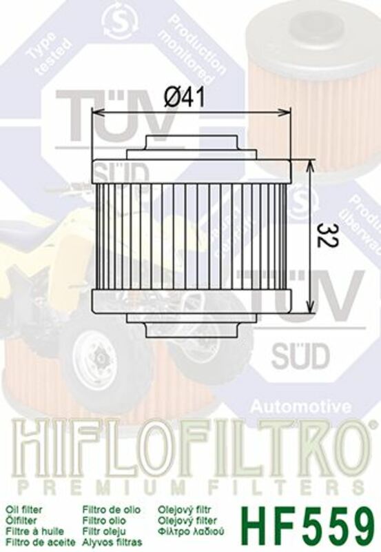 Filtro de aceite HIFLOFILTRO - HF559