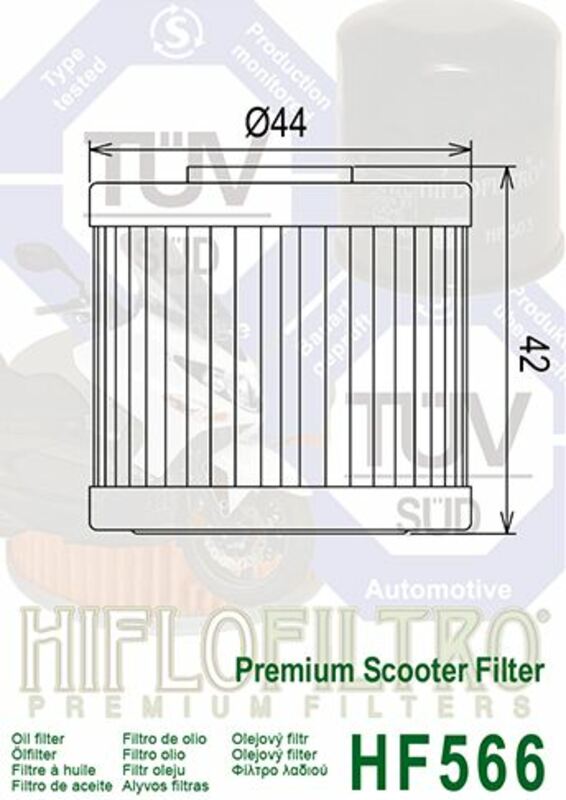 Filtro de aceite HIFLOFILTRO - HF566