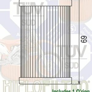 Filtro de aceite HIFLOFILTRO - HF655