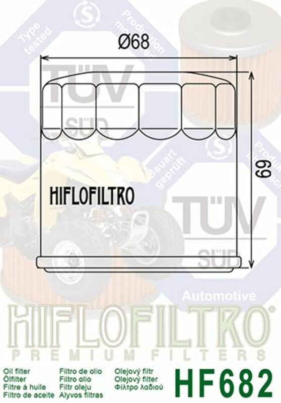 Filtro de aceite HIFLOFILTRO - HF682