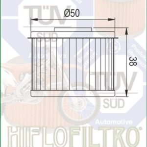 Filtro de aceite HIFLOFILTRO Racing - HF103
