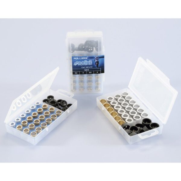 Caja de rodillos POLINI 16x13mm 6,5-7-8-9gr - 24 piezas