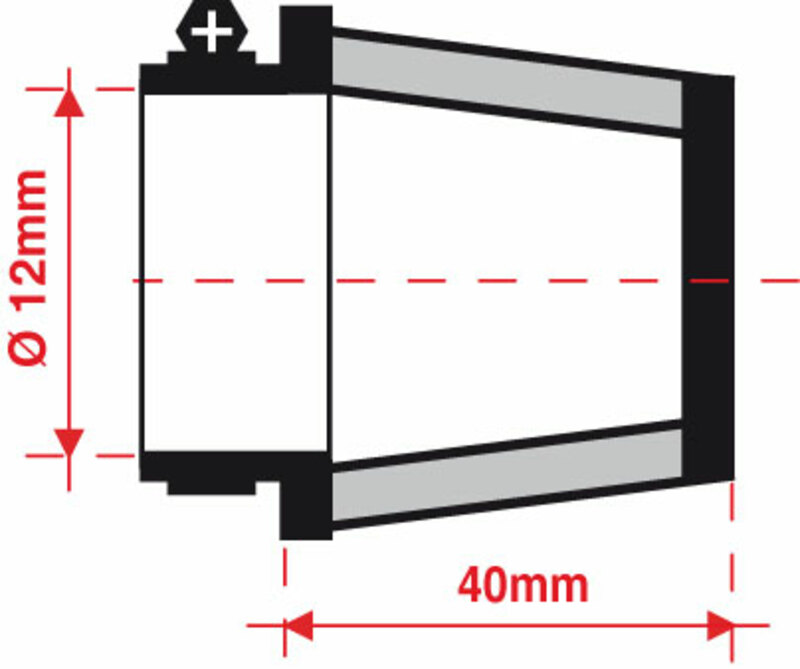 Filtro de aire de potencia BMC Ø12mm - FBSA12-40