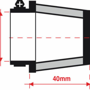 Filtro de aire de potencia BMC Ø20mm - FBSA20-40