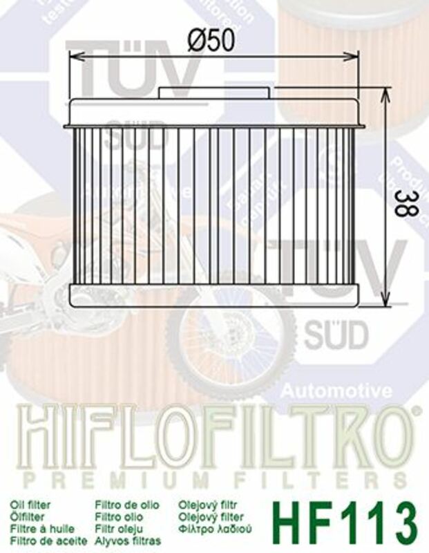 Filtro de aceite HIFLOFILTRO - HF114