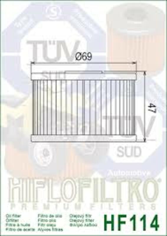 Filtro de aceite HIFLOFILTRO - HF114