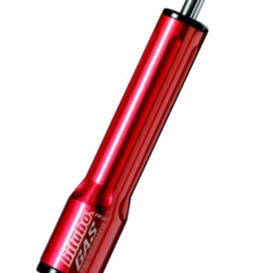 Cilindro amortiguador de dirección Bitubo color Rojo L.242mm