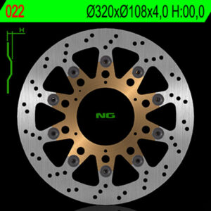 Disco de freno NG BRAKES redondo flotante 22