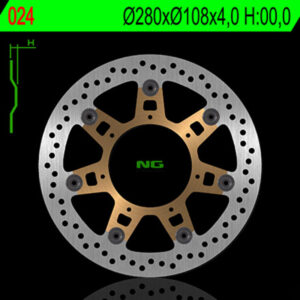 Disco de freno NG BRAKES redondo flotante 24