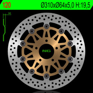 Disco de freno NG BRAKES redondo flotante 120