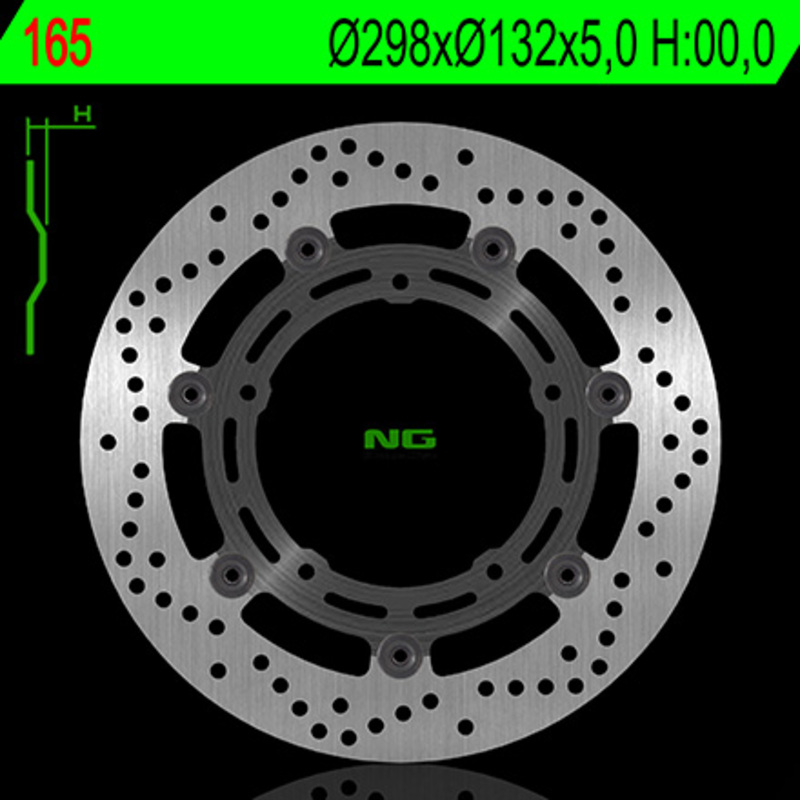 Disco de freno NG BRAKES redondo flotante 165