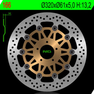 Disco de freno NG BRAKES redondo flotante 166