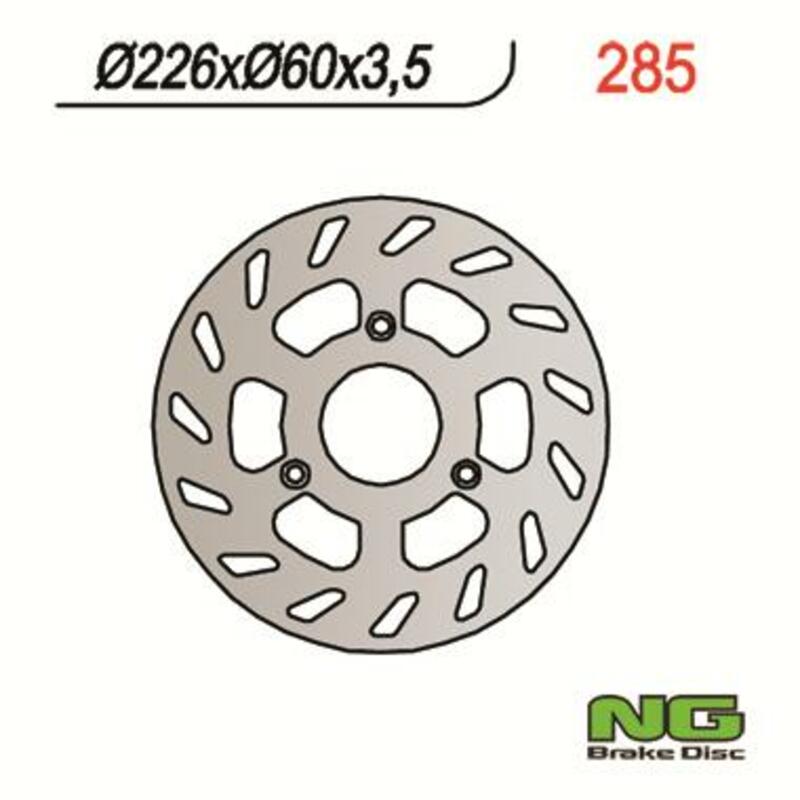 Disco de freno NG BRAKES redondo fijo 285