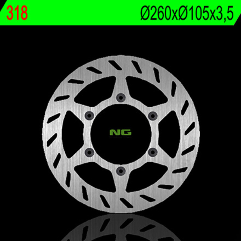 Disco de freno NG BRAKES redondo fijo 318
