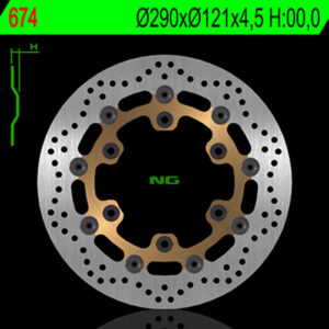 Disco de freno NG BRAKES redondo flotante 674
