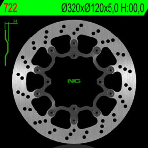 Disco de freno NG BRAKES redondo flotante 722