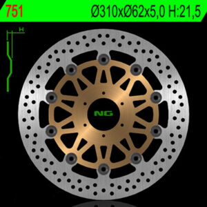 Disco de freno NG BRAKES redondo flotante 751