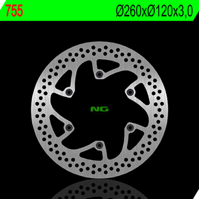 Disco de freno NG BRAKES redondo fijo 755