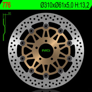 Disco de freno NG BRAKES redondo flotante 776