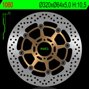 Disco de freno NG BRAKES redondo flotante 1060