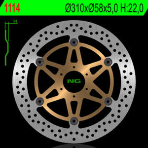 Disco de freno NG BRAKES redondo flotante 1114