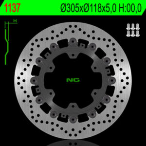Disco de freno NG BRAKES redondo flotante 1137