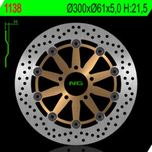 Disco de freno NG BRAKES redondo flotante 1138