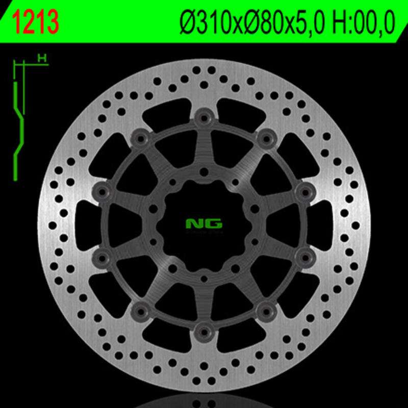 Disco de freno NG BRAKES redondo flotante 1213