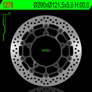 Disco de freno NG BRAKES redondo flotante 1278